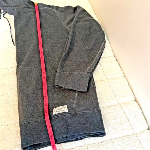 Eddie Bauer Mens Large Gray Sweatshirt Hoodie Activewear Athleisure Outdoors - Picture 8 of 11